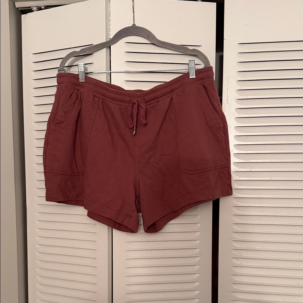 Women's Casual Red Shorts